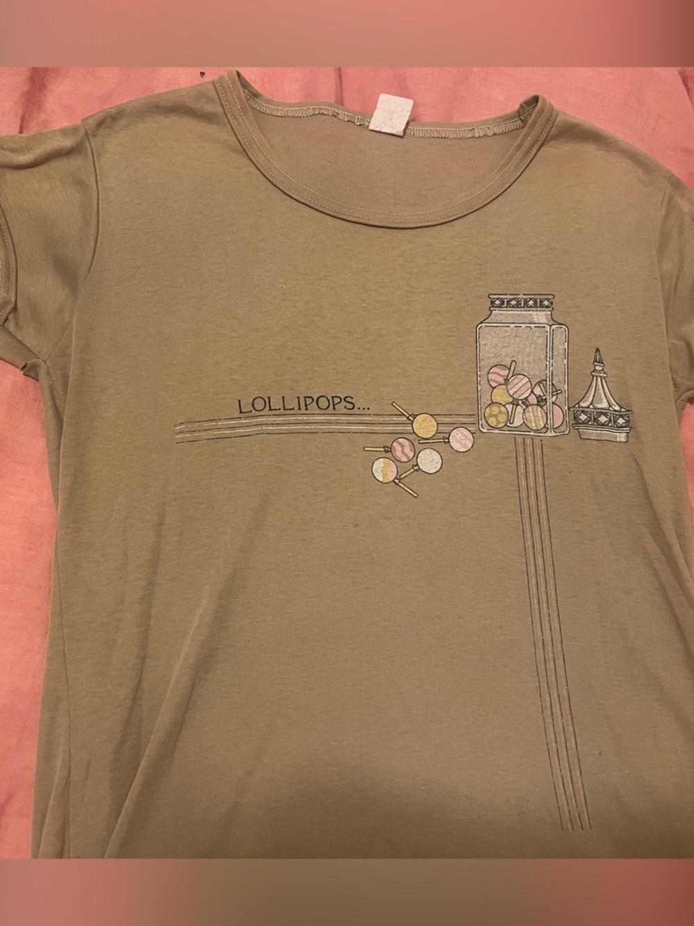 Cutest vintage lollipops sleep tee